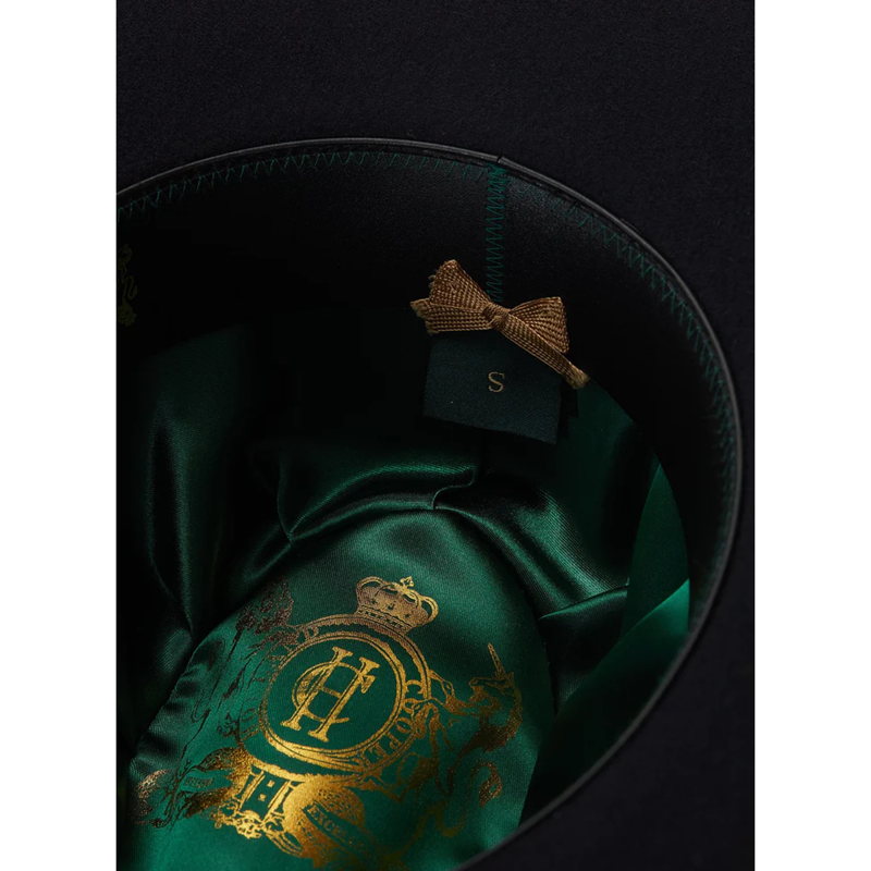 Holland Cooper Trilby Hat Spot Feather - Ink Navy-6